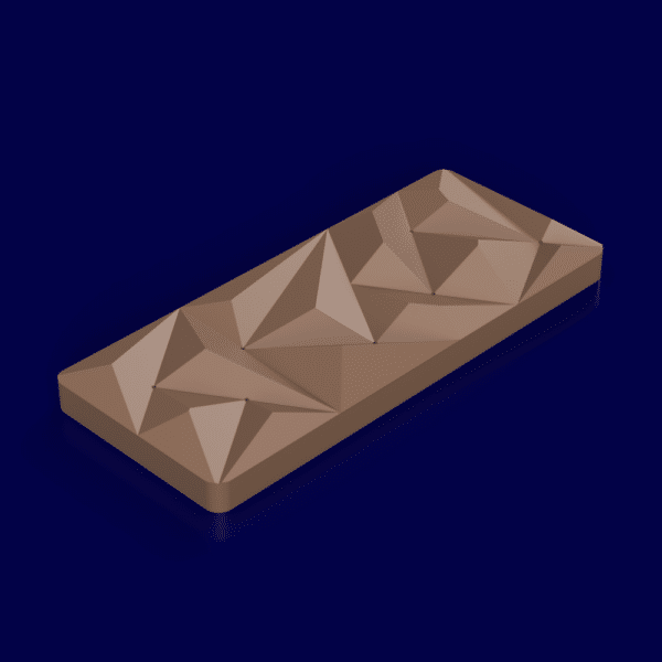 Geometric chocolate bar mold
