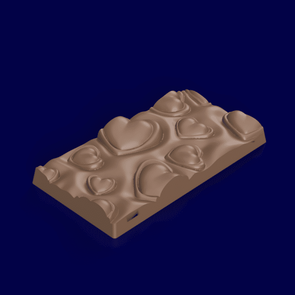 Heartscape chocolate bar mold