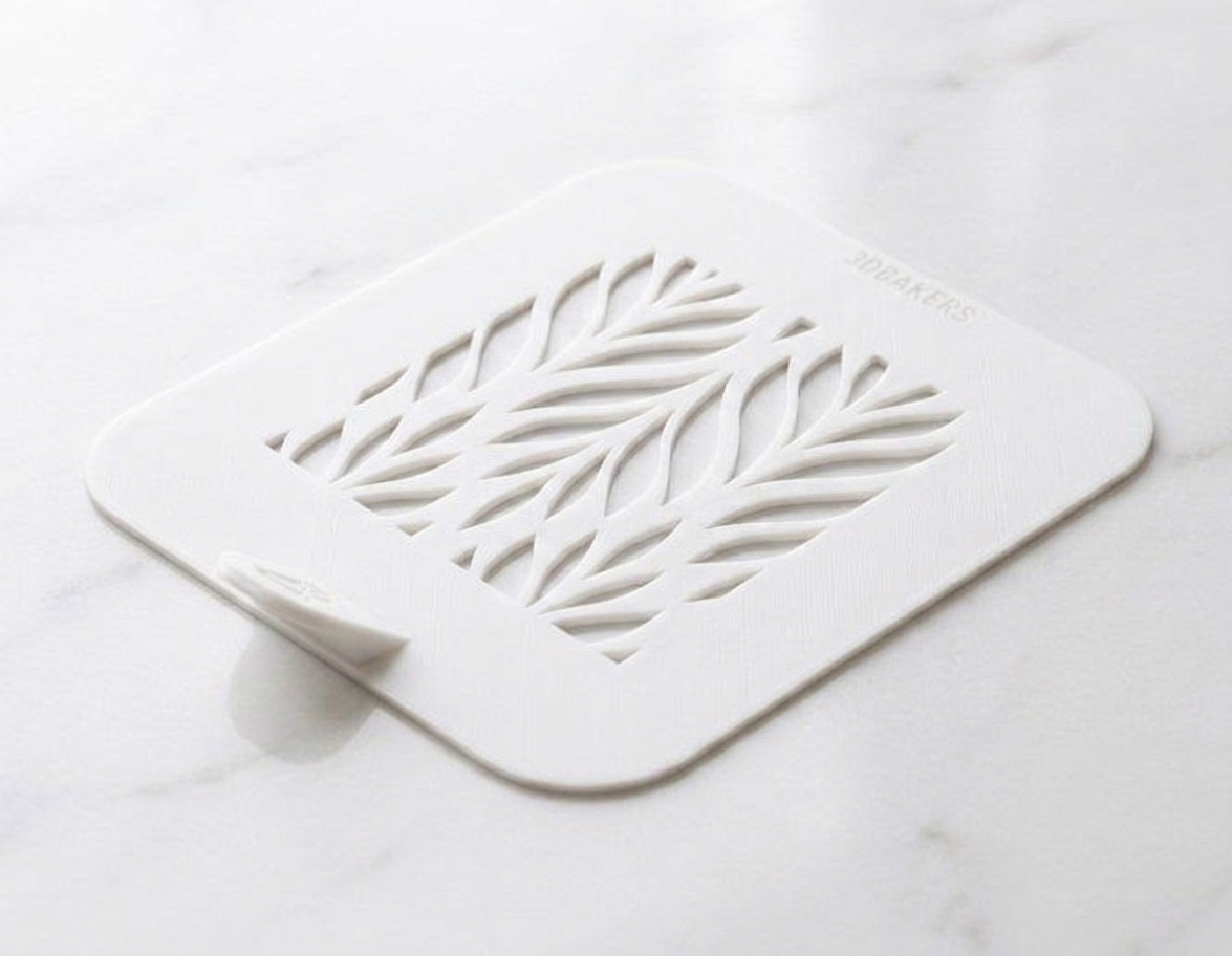 Stencil plate background Leaf - Image 4