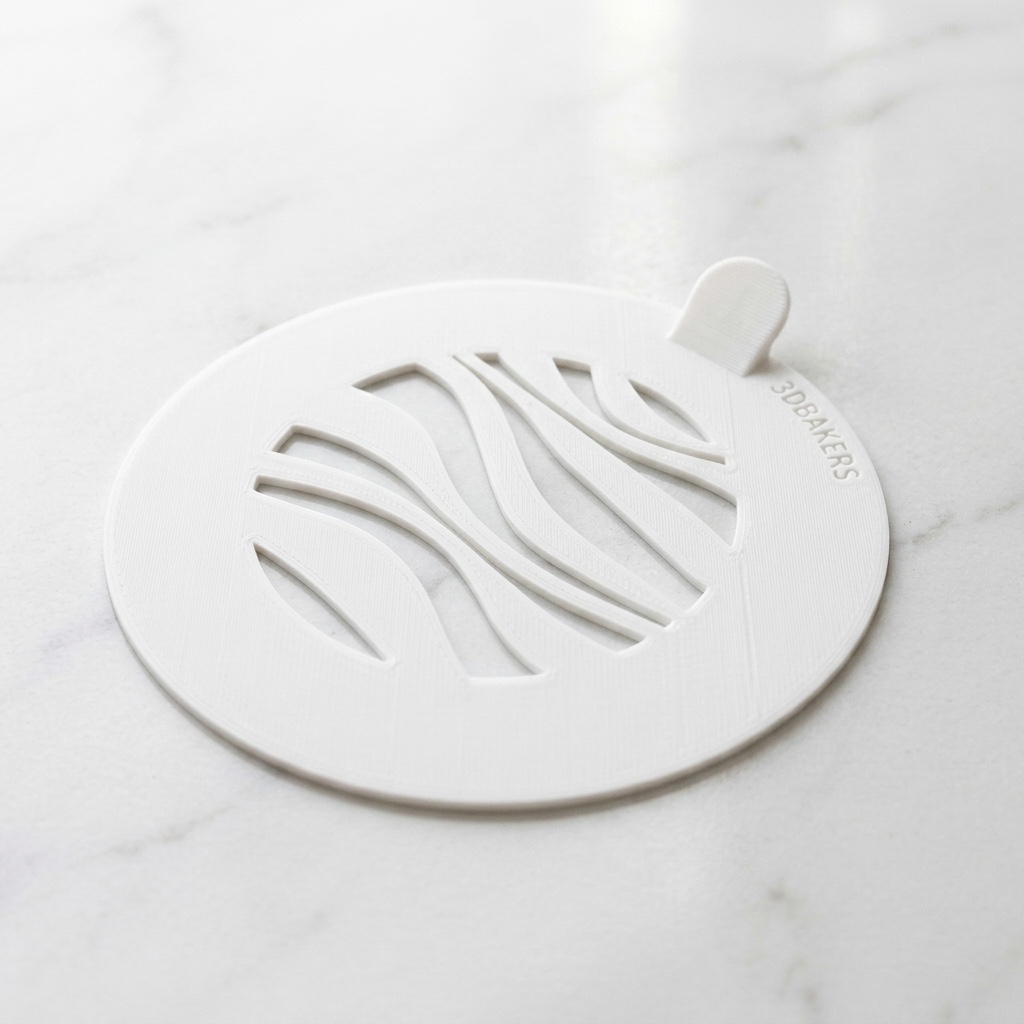 Stencil plate background Wave - Image 4