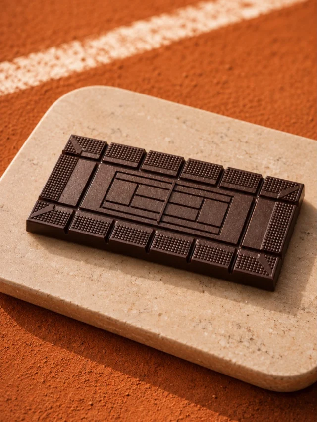 Un court de tennis... en tablette de chocolat. 🎾🍫 Aux côtés de @samikhalifa_past…