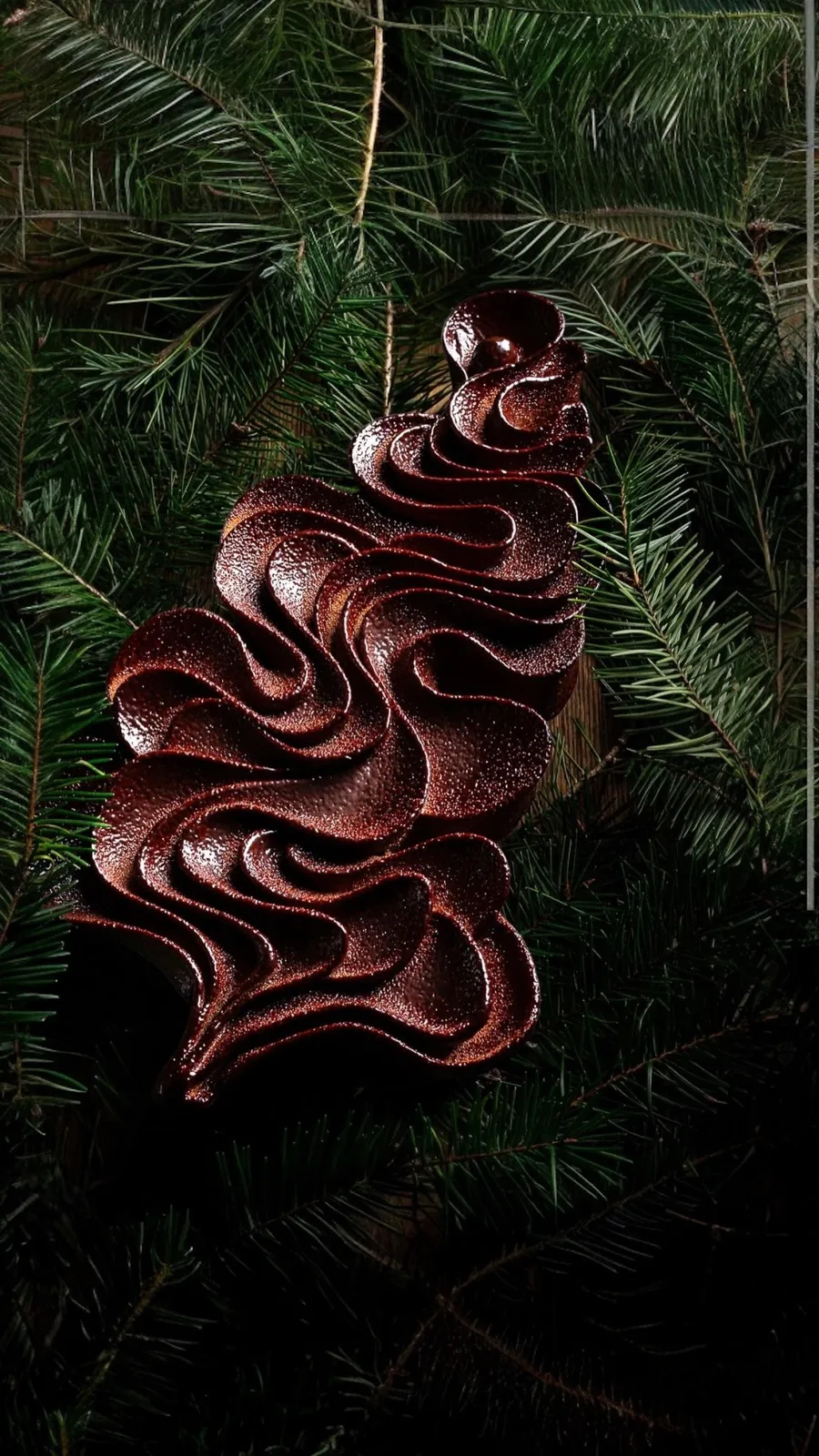 Réalisation — Bûche Sapin Vague